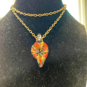 Vintage blown glass pendant